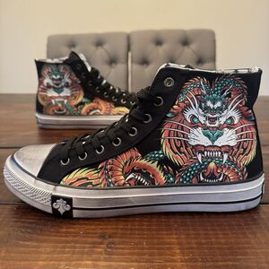 Affliction Hi-Top Flame & Fable Shoes